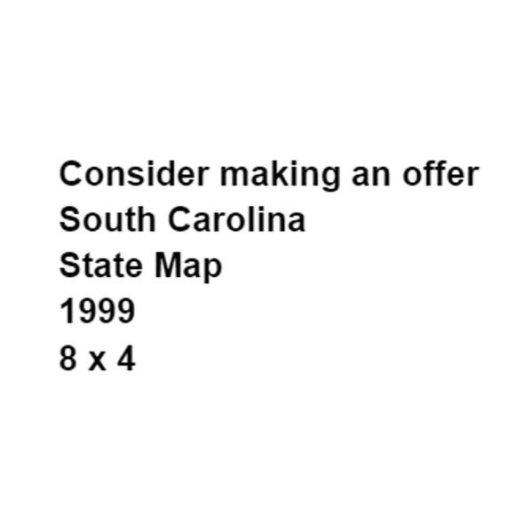 South Carolina 1999 Map Official State Vintage Travel Ephemera Vacation Trip - Picture 2 of 4